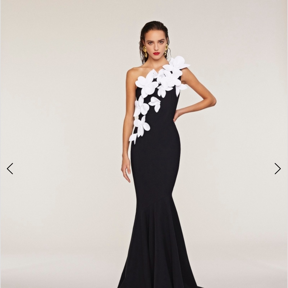 Stunning!! Frascara Modern Elegance with Intricate Details Gown! Worn once!
